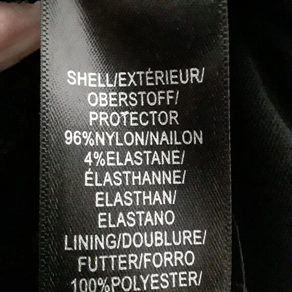 Adrianna Papell lovely dark black sheer neckline long sleeve top size M - Picture 11 of 11